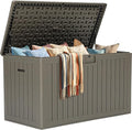 YITAHOME 220 Gallon Extra Large Deck Box, Double-Wall Resin Outdoor Storage Box by YITAHOME