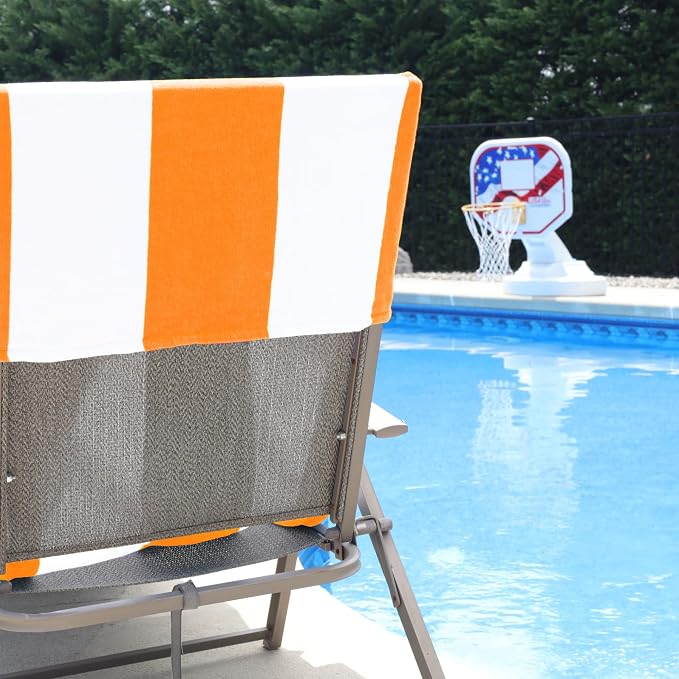 Superior Cabana Cotton Lounge Chair Cover, Outdoor Towel/Chaise Furniture Covers - Image 4