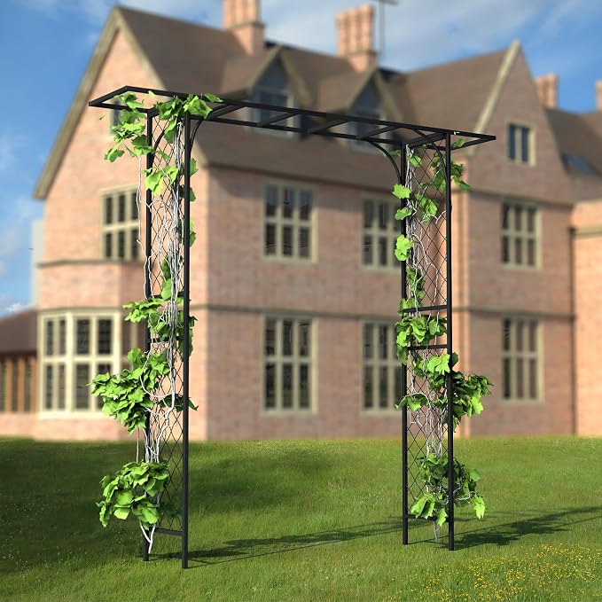Zhongma Metal Garden Arbor, 83.5'' High x 82.7'' Wide, Outdoor Arch - Image 5