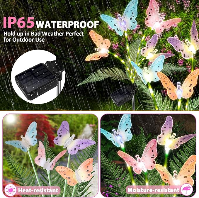 Solar Lights Outdoor Decorations Waterproof Newest Solar Garden Lights - Image 4