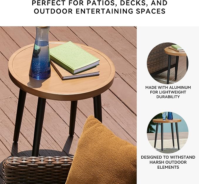 Signature Design by Ashley Horizon Hall Casual Outdoor End Table - Image 4