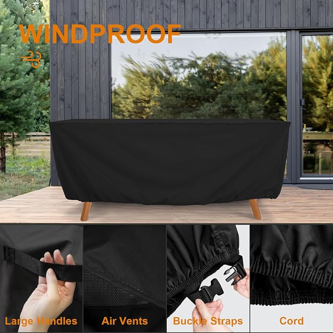 Tempera Patio Furniture Cover, Outdoor Table And Chair Covers Waterproof - Image 5