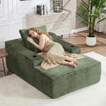 67" Oversized Chaise Lounge Chair Indoor, Soft Boneless Cloud Couch Chair by ODUWA