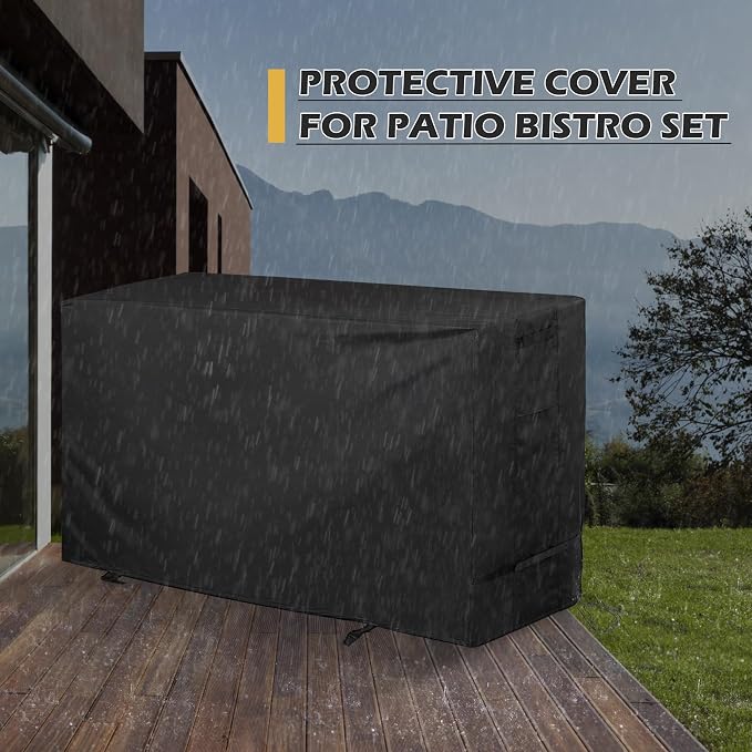Patio Bistro Set Cover for 3 Piece Patio Set, Patio Table and Chairs Cover for - Image 6