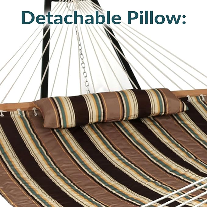 Sunnydaze Quilted Outdoor Hammock - Image 7