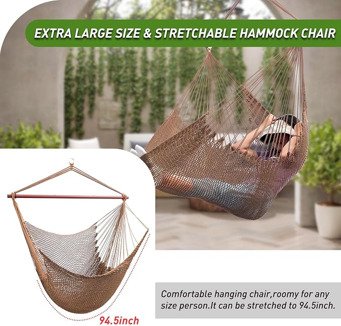 Large Hammock Chair, Caribbean Hammock Chair - Image 2