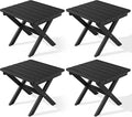 SERWALL Folding Outdoor Side Table Set of 4, Small Adirondack Side Table by SERWALL