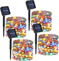4 Pack Solar Powered Copper Wire String Lights Outdoor, Total 400 LEDWaterproof by DAYLIGHTIR