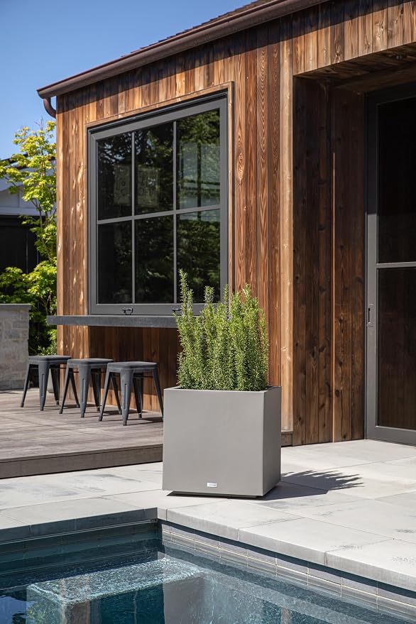 Veradek Block Series Cube Plastic Planter - Image 6