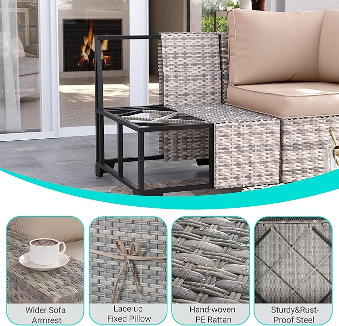9-Piece Outdoor Patio Furniture Set - Image 3