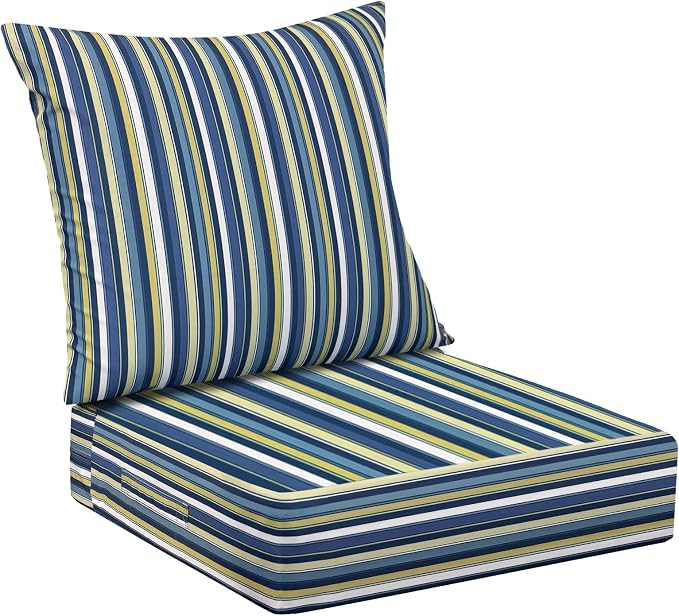 Outdoor Cushions for Patio Furniture, Outdoor Seat Cushion Set 24 x 24 x 5.75 by IPYNBAP