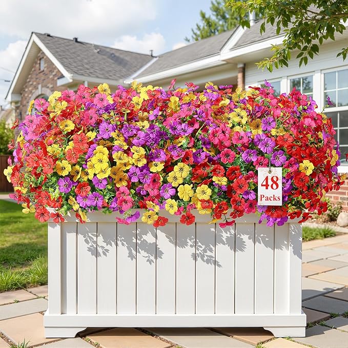 Alupssuc 48 Bundles Artificial Flowers by Alupssuc