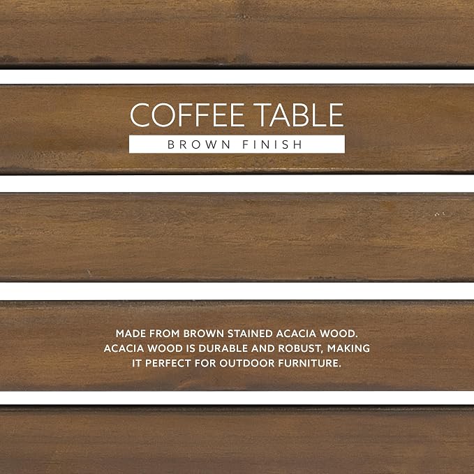 Linon Coffee Table, 18.11D x 35.24W x 18.11H in - Image 7
