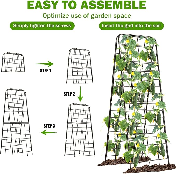 Heavy Duty 50"x17" Adjustable A-Frame Trellis - Image 5