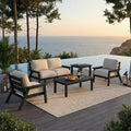 HDPE Patio Furniture Set 4 Seats, Outdoor Couch by YourPerfectOutdoorEscape