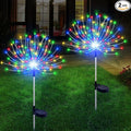 Solar Garden Lights Outdoor Waterproof, 2 Pack 120 LED Solar Firework Lights by Slyuexu