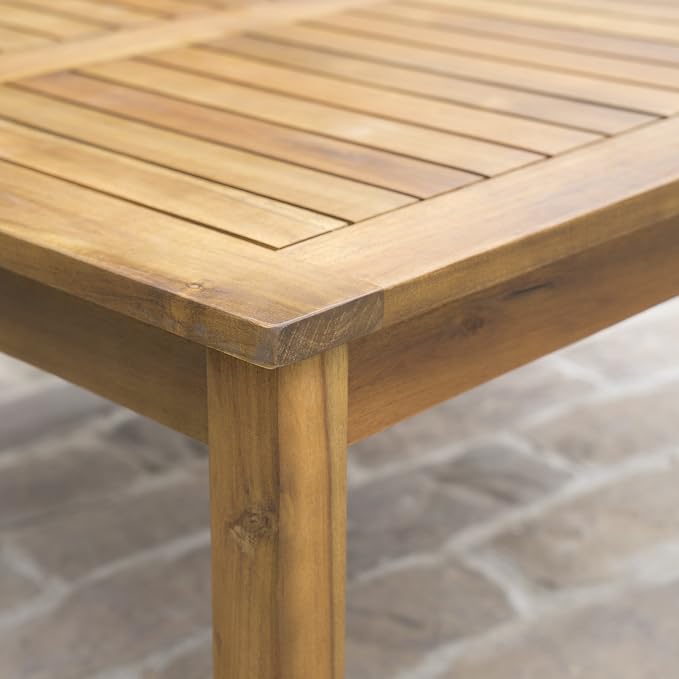 Christopher Knight Home Perla Outdoor Acacia Wood Coffee Table, Teak Finish - Image 6