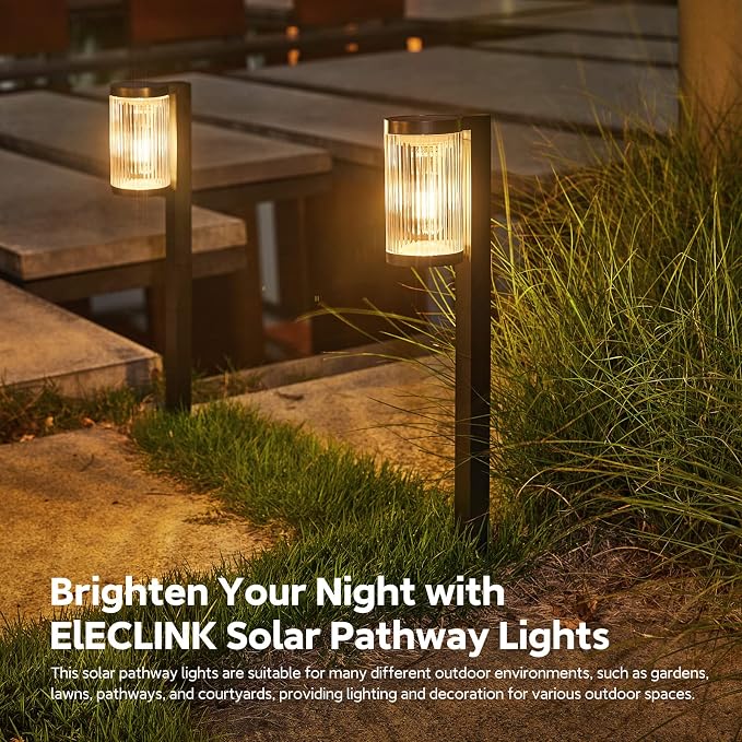 Solar Pathway Lights Outdoor, 6 Pack Upgraded Outdoor Solar Lights - Image 7