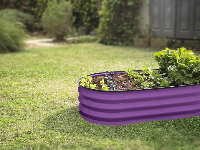 Plant & Plot Galvanized Raised Garden Beds Outdoor // 4×2×1 ft Planter Raised - Image 6