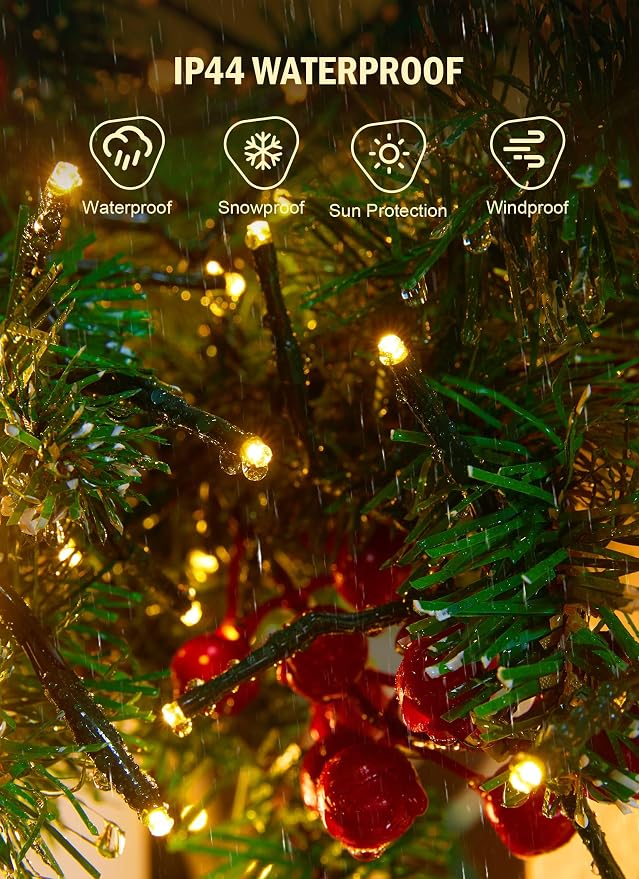 Cluster-Lights-Christmas-Tree-Lights-Outdoor, 1000 LED 50 Ft Christmas - Image 4