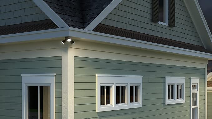 Lithonia Lighting HomeGuard 3-Light LED Outdoor Flood Lights, Outdoor LED Lights - Image 9