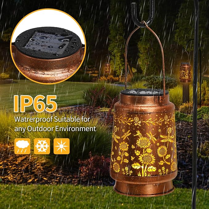 Solar Lanterns Outdoor Waterproof Garden Decor Christmas Gifts - Image 5