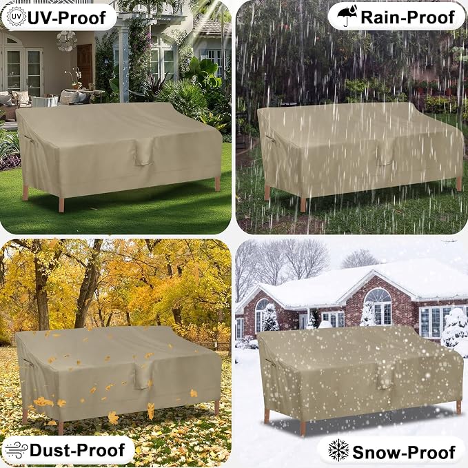 OutdoorLines Outdoor Waterproof Patio 4-Seater Couch Cover - Image 7