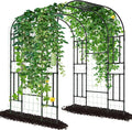 Tall Garden Arch Trellis for Climbing Plants, 87in Tall Metal Plant Support by UrGROWA