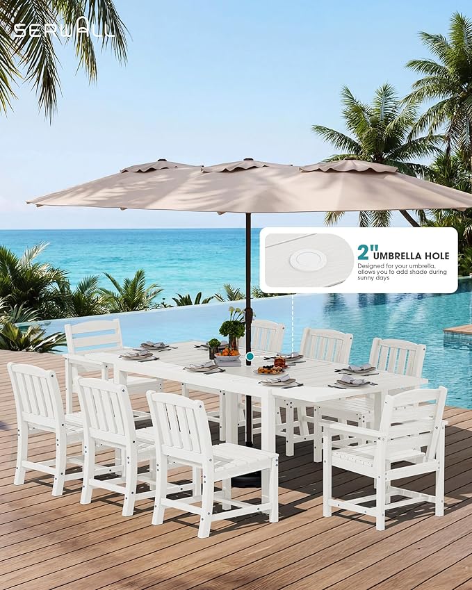 SERWALL Outdoor Expandable Dining Table 60" - Image 3