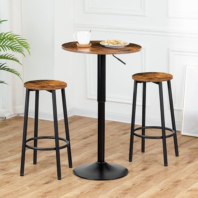 HOOBRO Bar Stools, Kitchen Round Height Stools - Image 9