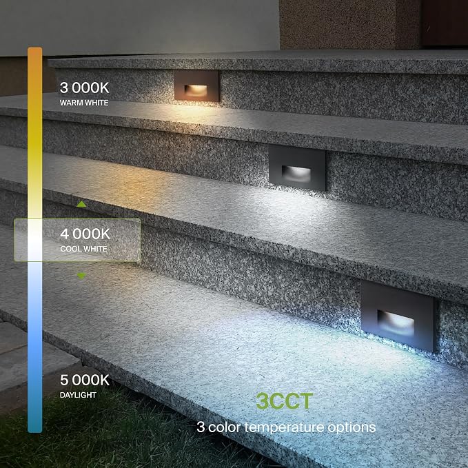 ASD LED Recessed Step Light Fixture, Outdoor & Indoor Stair Tread Lighting | - Image 5
