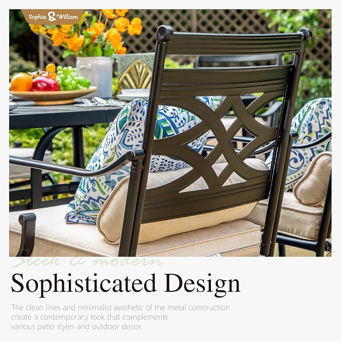 Sophia & William Outdoor Patio Dining Set - Image 2
