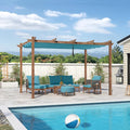 PURPLE LEAF 10' x 13' Outdoor Retractable Pergola by PURPLELEAF