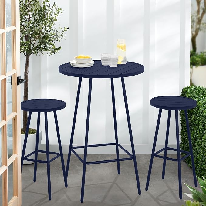 Best Choice Products 3-Piece Patio Dining Set, Bar Height, Outdoor Bistro Set - Image 7