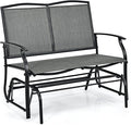 Giantex Patio Glider Benches for Outside, Swing Glider Chair by Giantex
