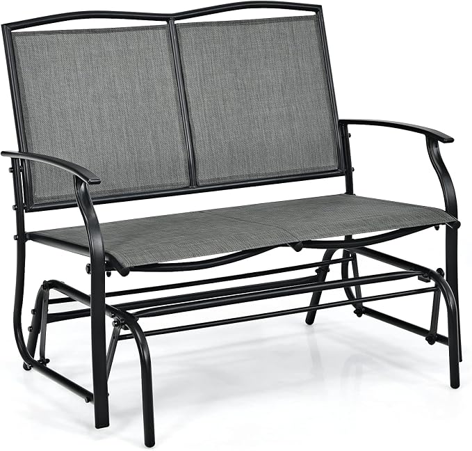 Giantex Patio Glider Benches for Outside, Swing Glider Chair by Giantex