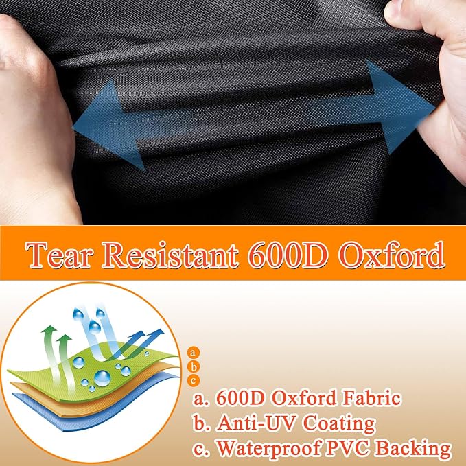 Outdoor Grill Cart Prep Table Cover 600D - Image 3