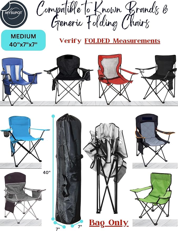 40"x7"x7" Replacement Bag for Folding Camping Chair, Camp Chairs, Yoga Mat - Image 4