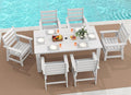 GREENVINES 7-Piece Outdoor Dining Set | HDPE | Patio Table and Chairs Sets by GreenVines