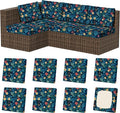 8Pcs Square Small Stretch Patio Cushion Covers, Couch & Sofa Replacement by VORSHAPE