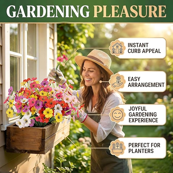 MACTING Artificial Spring Flowers - Image 3