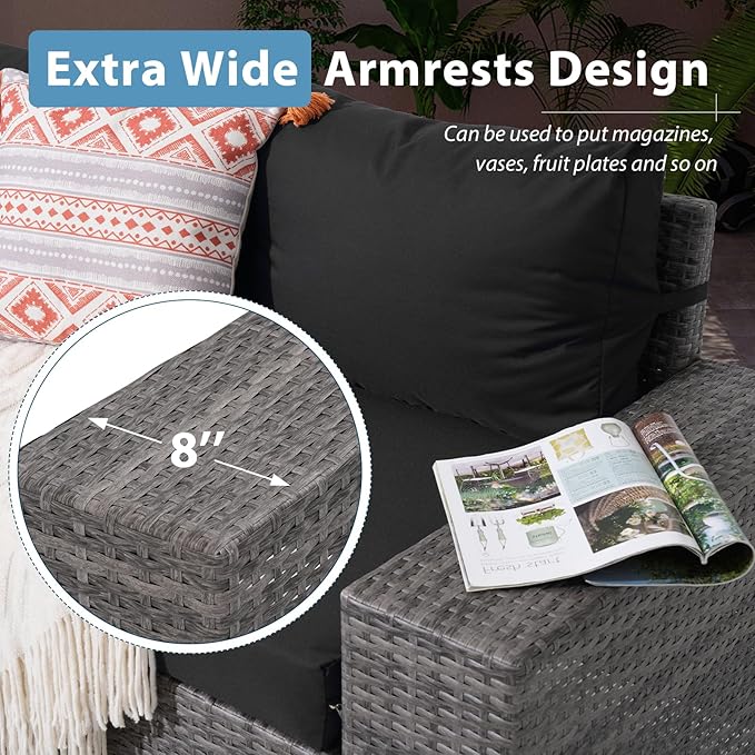 JOIVI 7 Pieces Outdoor Patio Furniture Set - Image 6