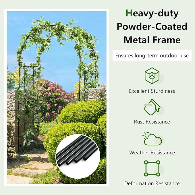 Giantex Garden Arch Trellis - Image 5