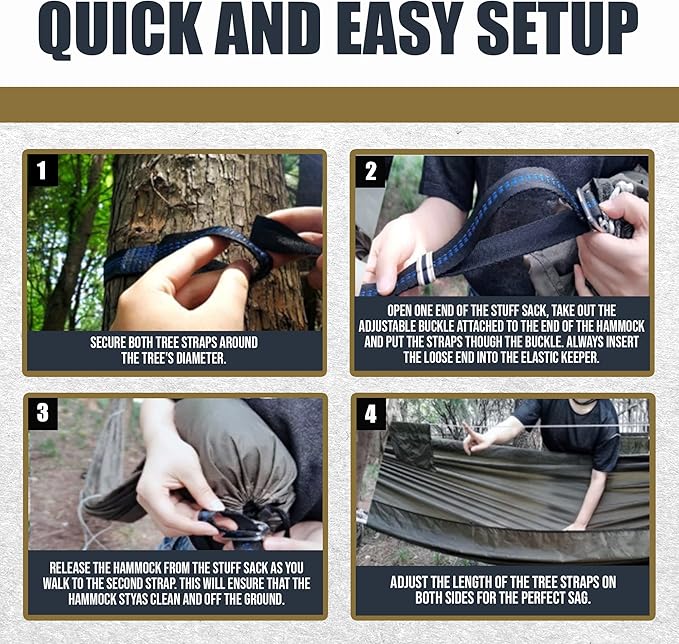 Onewind 11ft Camping Hammock - Image 5