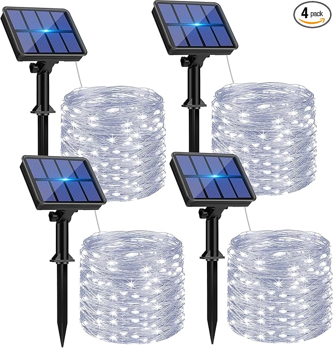 btfarm 4 Pack Solar String Lights Outdoor by btfarmdecorativelighting