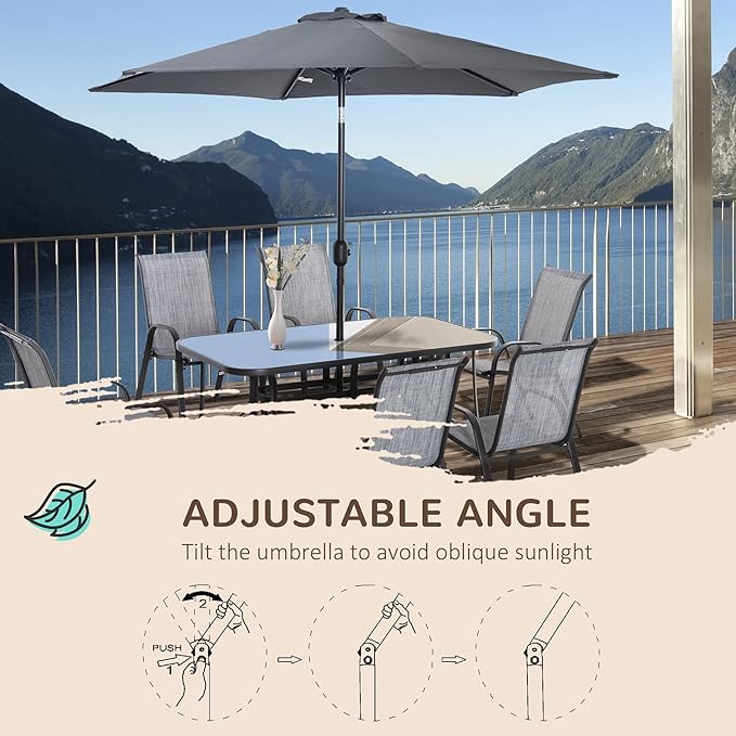 Outsunny 8 Pieces Patio Furniture Set - Image 4