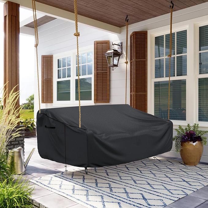 Porch Swing Cover Waterproof Outdoor Hanging Swing Cover Tear resistant All - Image 7