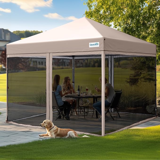 Quictent 10'x10' Pop up Screened Canopy Tent by QUICTENT
