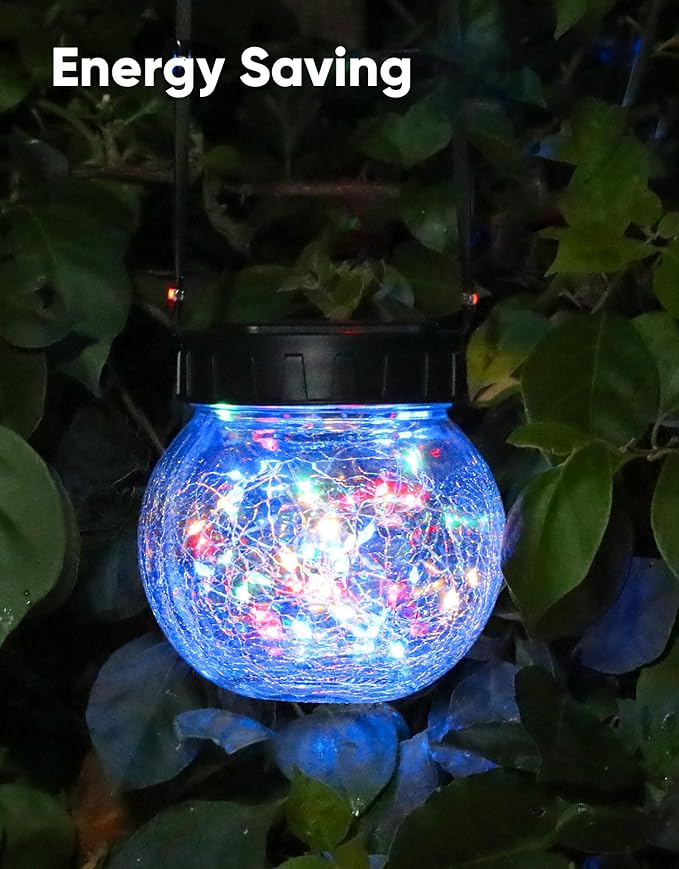 PARTPHONER Solar Lights Outdoor Waterproof 12-Pack, Solar Powered Hanging - Image 5