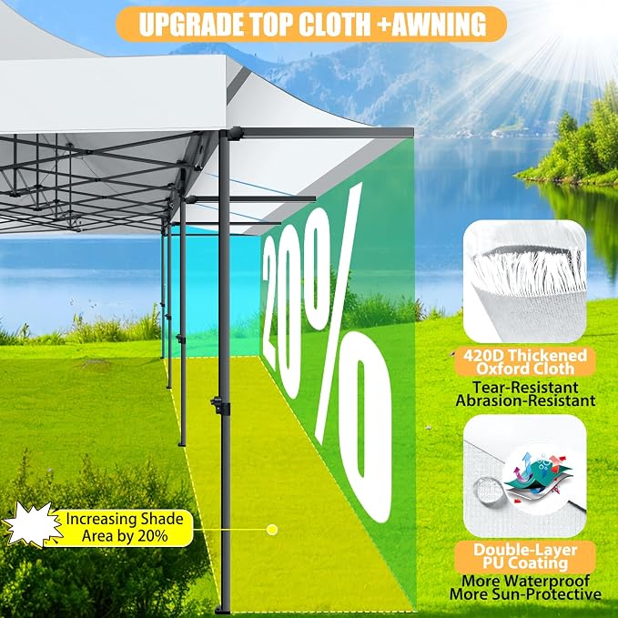 COBIZI 10x30 Pop Up Canopy Tent - Image 2